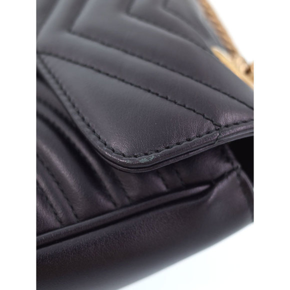 Gucci GG Marmont Quilted Small Chain Shoulder Bag - Picture 4 of 9